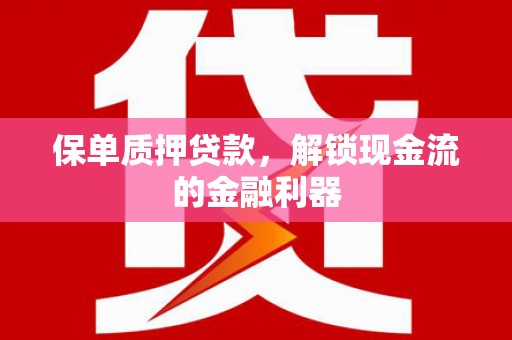 文安保单质押贷款，解锁现金流的金融利器