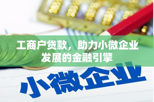 文安工商户贷款，助力小微企业发展的金融引擎
