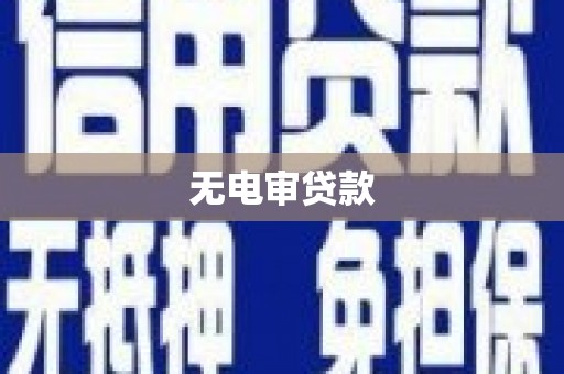 文安无电审贷款