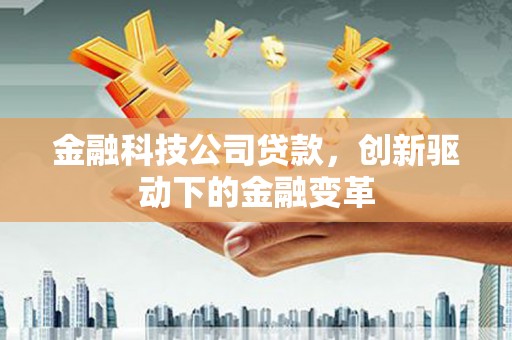 文安金融科技公司贷款，创新驱动下的金融变革