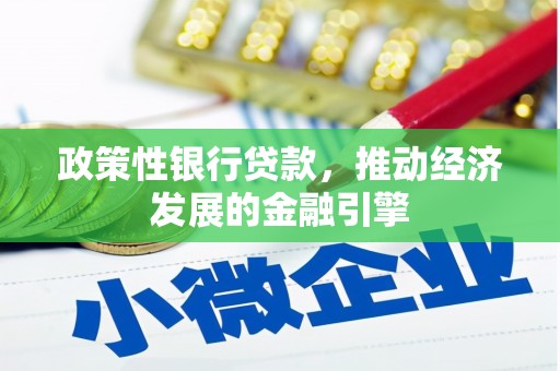 文安政策性银行贷款，推动经济发展的金融引擎