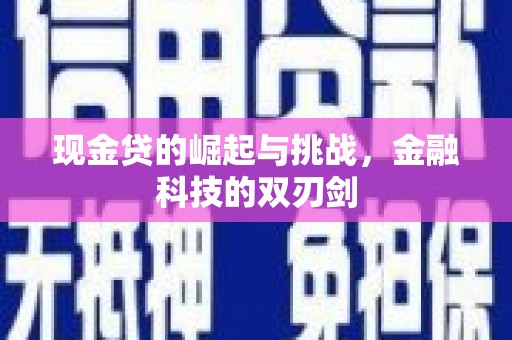 文安现金贷的崛起与挑战，金融科技的双刃剑