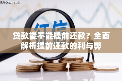 文安贷款能不能提前还款？全面解析提前还款的利与弊