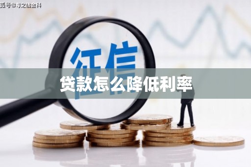 文安贷款怎么降低利率