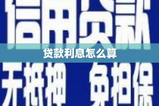 文安贷款利息怎么算