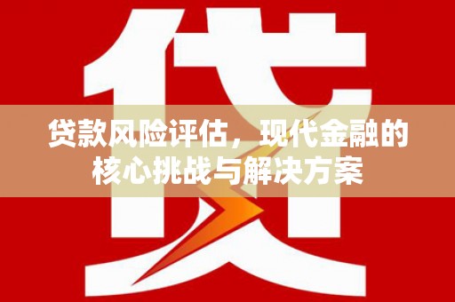 文安贷款风险评估，现代金融的核心挑战与解决方案