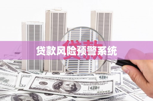 文安贷款风险预警系统