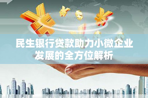 文安民生银行贷款助力小微企业发展的全方位解析
