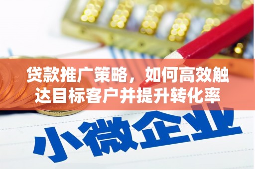 文安贷款推广策略，如何高效触达目标客户并提升转化率
