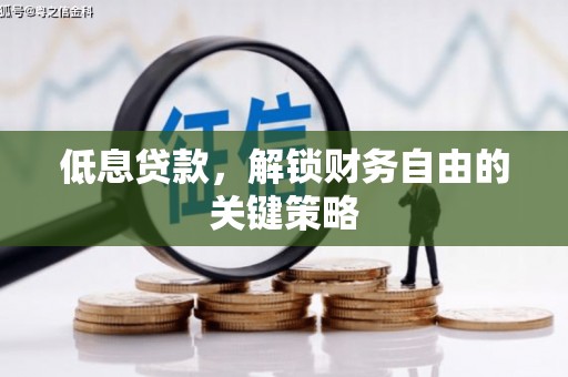 文安低息贷款，解锁财务自由的关键策略