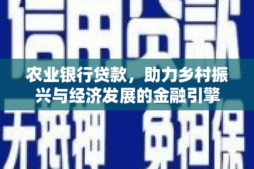 文安农业银行贷款，助力乡村振兴与经济发展的金融引擎