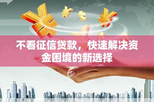文安不看征信贷款，快速解决资金困境的新选择