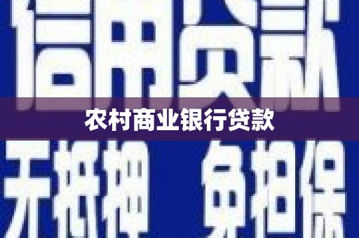 文安农村商业银行贷款