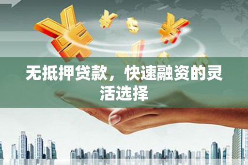 文安无抵押贷款，快速融资的灵活选择