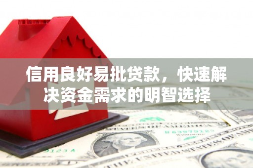 文安信用良好易批贷款，快速解决资金需求的明智选择