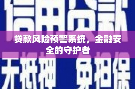 文安贷款风险预警系统，金融安全的守护者