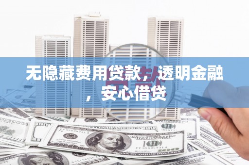 文安无隐藏费用贷款，透明金融，安心借贷