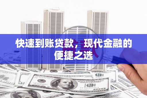 文安快速到账贷款，现代金融的便捷之选