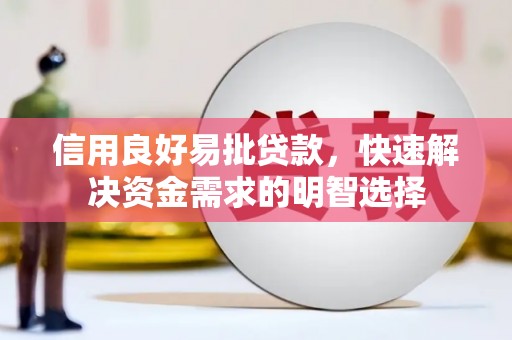 文安信用良好易批贷款，快速解决资金需求的明智选择