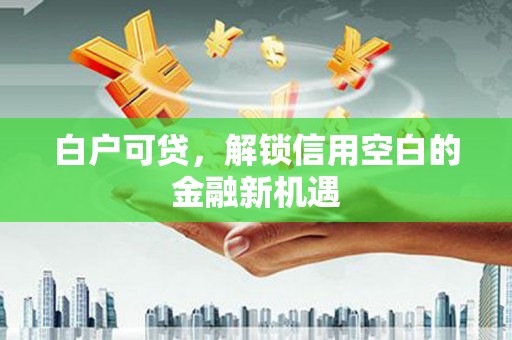 文安白户可贷，解锁信用空白的金融新机遇