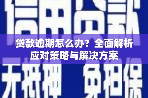 文安贷款逾期怎么办？全面解析应对策略与解决方案