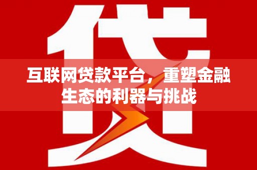 文安互联网贷款平台，重塑金融生态的利器与挑战
