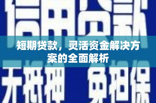 文安短期贷款，灵活资金解决方案的全面解析