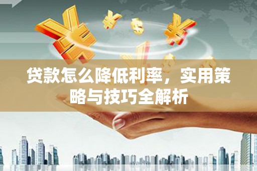 文安贷款怎么降低利率，实用策略与技巧全解析