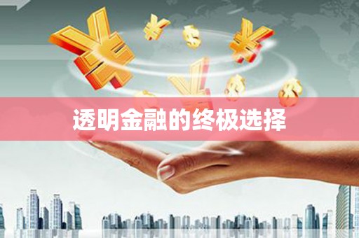 文安透明金融的终极选择