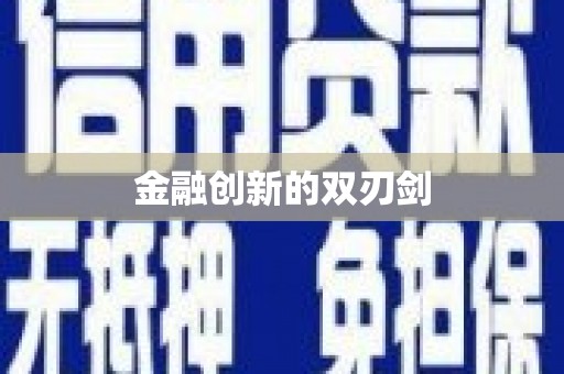 文安金融创新的双刃剑